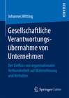 Buchcover Gesellschaftliche Verantwortungsübernahme von Unternehmen