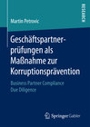 Buchcover Geschäftspartnerprüfungen als Maßnahme zur Korruptionsprävention