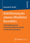 Buchcover Elektrifizierung des urbanen öffentlichen Busverkehrs