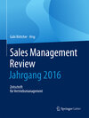 Buchcover Sales Management Review - Jahrgang 2016