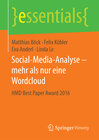 Buchcover Social-Media-Analyse – mehr als nur eine Wordcloud
