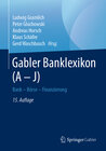 Buchcover Gabler Banklexikon (A – J)