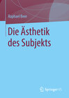 Buchcover Die Ästhetik des Subjekts