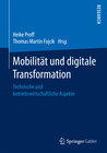 Buchcover Mobilität und digitale Transformation