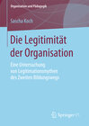 Buchcover Die Legitimität der Organisation