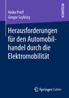 Buchcover Herausforderungen für den Automobilhandel durch die Elektromobilität