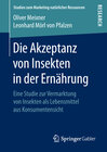 Buchcover Die Akzeptanz von Insekten in der Ernährung