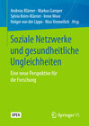 Buchcover Soziale Netzwerke und gesundheitliche Ungleichheiten
