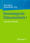 Buchcover Kriminologische Diskussionstexte I