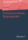 Buchcover Institutionen, Normen, Bürgertugenden
