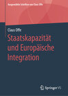 Buchcover Staatskapazität und Europäische Integration
