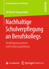 Buchcover Nachhaltige Schulverpflegung an Berufskollegs