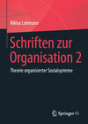 Buchcover Schriften zur Organisation 2