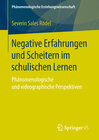 Buchcover Negative Erfahrungen und Scheitern im schulischen Lernen