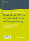 Buchcover Das Weißbuch 2016 und die Herausforderungen von Strategiebildung