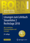 Buchcover Lösungen zum Lehrbuch Steuerlehre 2 Rechtslage 2018