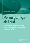 Buchcover Meinungspflege als Beruf