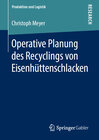 Buchcover Operative Planung des Recyclings von Eisenhüttenschlacken