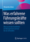 Buchcover Was erfahrene Führungskräfte wissen sollten