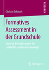 Buchcover Formatives Assessment in der Grundschule