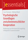 Buchcover Psychologische Grundlagen zwischenmenschlicher Kooperation