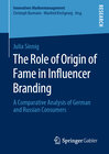 Buchcover The Role of Origin of Fame in Influencer Branding