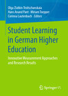 Buchcover Student Learning in German Higher Education