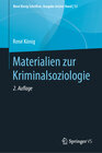 Buchcover Materialien zur Kriminalsoziologie