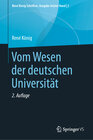 Buchcover Vom Wesen der deutschen Universität