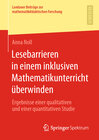 Buchcover Lesebarrieren in einem inklusiven Mathematikunterricht überwinden