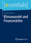 Buchcover Klimawandel und Finanzmärkte
