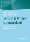 Buchcover Politisches Wissen in Deutschland
