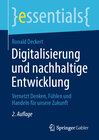 Buchcover Digitalisierung und nachhaltige Entwicklung