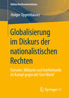 Buchcover Globalisierung im Diskurs der nationalistischen Rechten