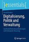 Buchcover Digitalisierung, Politik und Verwaltung