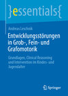 Buchcover Entwicklungsstörungen in Grob-, Fein- und Grafomotorik
