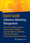 Buchcover Quick Guide Influencer-Marketing-Management