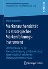 Buchcover Markenauthentizität als strategisches Markenführungsinstrument