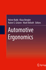 Buchcover Automotive Ergonomics