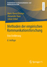 Buchcover Methoden der empirischen Kommunikationsforschung