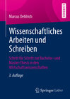 Buchcover Wissenschaftliches Arbeiten und Schreiben