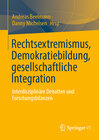 Buchcover Rechtsextremismus, Demokratiebildung, gesellschaftliche Integration