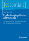 Buchcover Psychotherapiepatienten als Datensätze