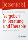Buchcover Vergeben in Beratung und Therapie