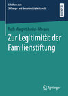 Buchcover Zur Legitimität der Familienstiftung