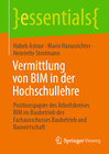 Buchcover Vermittlung von BIM in der Hochschullehre