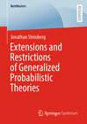 Buchcover Extensions and Restrictions of Generalized Probabilistic Theories