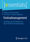 Buchcover Festivalmanagement