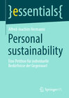 Buchcover Personal sustainability
