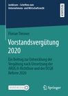 Buchcover Vorstandsvergütung 2020